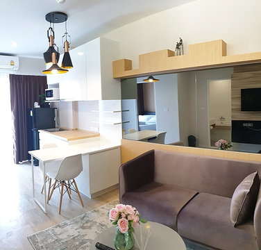 ให้เช่า Shore Residence ห้องสวย ขนาด 35 ตร.ม. ตกแต่ง พร้อมอยู่ 091-082-8888