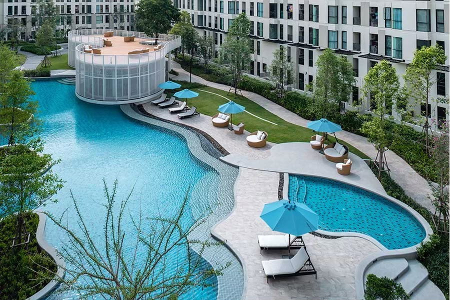 รูป ให้เช่าคอนโด 2 ห้องนอน ใกล้ BTS แบริ่ง เพียง 600 เมตร - Unio Sukhumvit 72 แต่งสวย ห้องมุม วิวสวน - รูปที่ 11/15