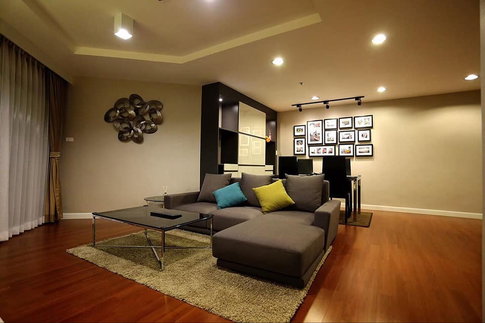 Condo for rent, Belle Grand Rama 9, size 97sqm. 2 bedrooms, 2 bathrooms, high floor, beautiful view. Fully furnished Line ID: @ppagent