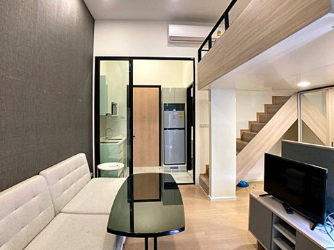 Condo for Rent Chewathai Residence Asoke, Type Loft Duplex Fully Furnished, Line ID: @ppagent