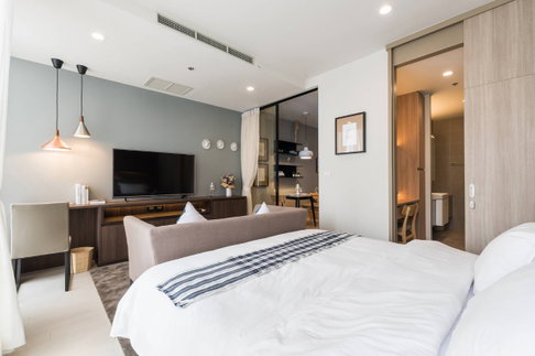 T1008 คอนโดให้เช่า Noble Ploenchit (โนเบิล เพลินจิต) ห้องสวย เฟอร์ครบ มีเครื่องซักผ้า ราคาพิเศษ