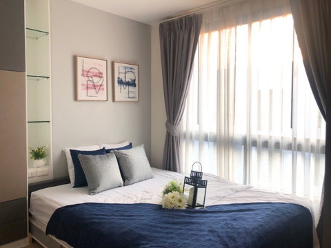 T1148 คอนโดให้เช่า The Niche Mono Bangna Phase 2 (เดอะ นิช โมโน บางนา เฟส 2) ห้องสวย เฟอร์ครบ มีเครื่องซักผ้า ราคาพิเศษ