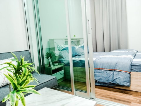 Condo for rent MRT Yaek Non 1 nearCentral Rattana+electrical appliances (Short-term rentals, 3 months at a time)