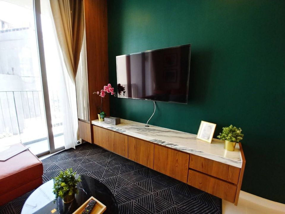 รูป T1221 คอนโดให้เช่า Nara 9 by Eastern Star (นารา 9 บาย อีสเทอร์น สตาร์) ห้องสวย เฟอร์ครบ มีเครื่องซักผ้า ราคาพิเศษ  - รูปที่ 3/8