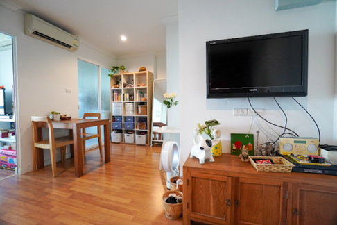 Condo for sale Lumpini Place Rama 9, Building D, size 1 bedroom, 33 sq.m., east view Fully furnished