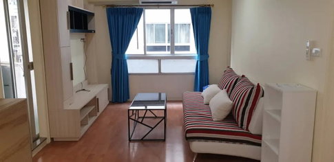 Condo For rent Lumpini Ville Cultural Center 45sqm. 1bedroom Fully Furnished, Line ID: @ppagent