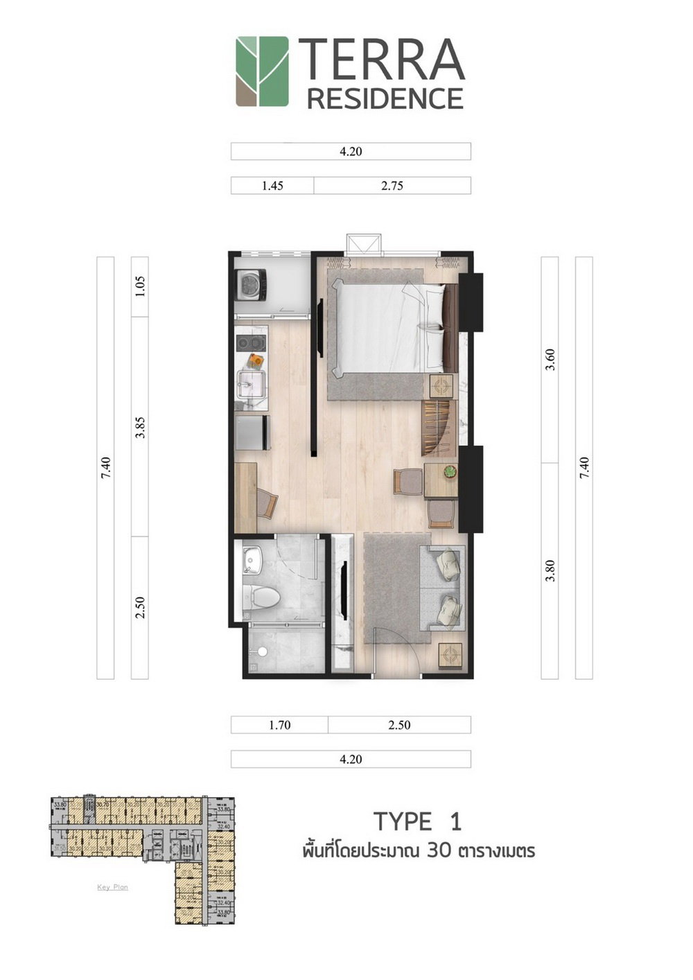 รูปภาพ1 Bedroom TYPE 1