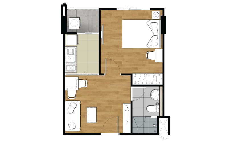 รูปภาพ1 Bedroom TYPE A1