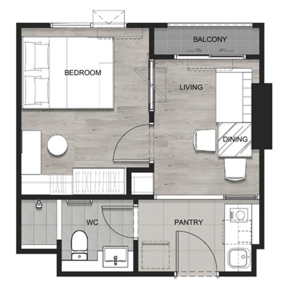 รูปภาพ1 Bedroom TYPE A
