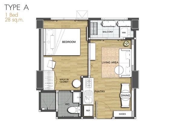 รูปภาพ1 Bedroom TYPE A