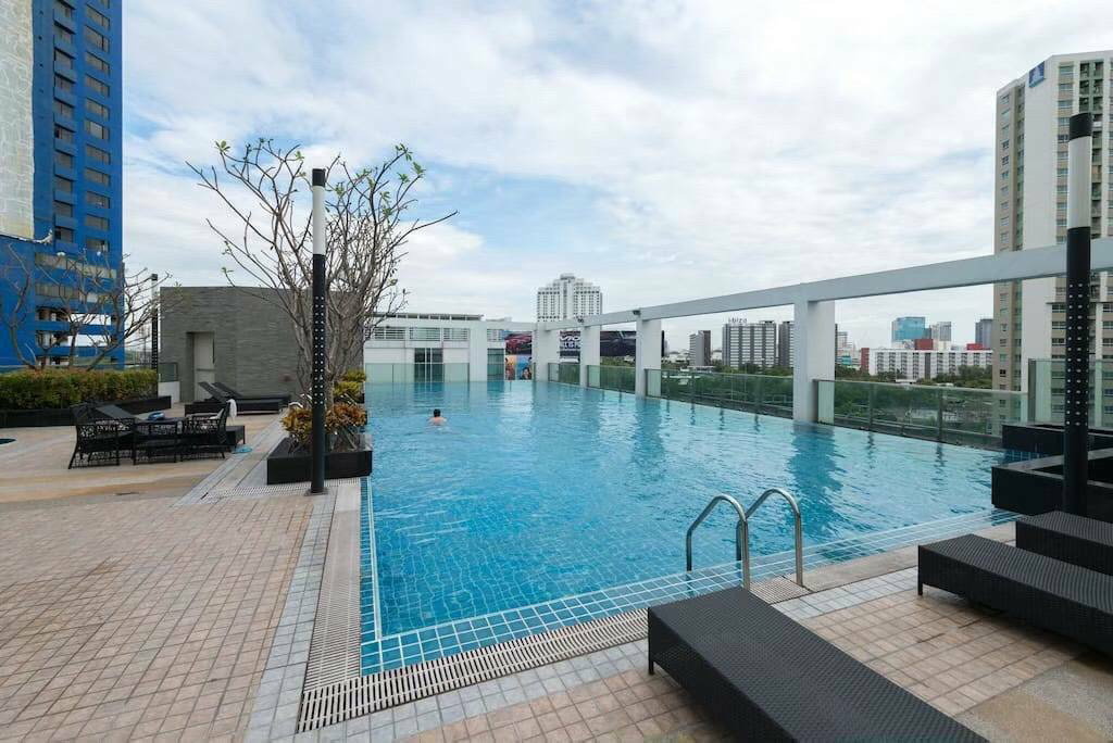 รูป T1358 คอนโดให้เช่า TC Green Rama 9 (ทีซี กรีน พระราม 9) ห้องสวย เฟอร์ครบ ราคาพิเศษ - รูปที่ 16/18
