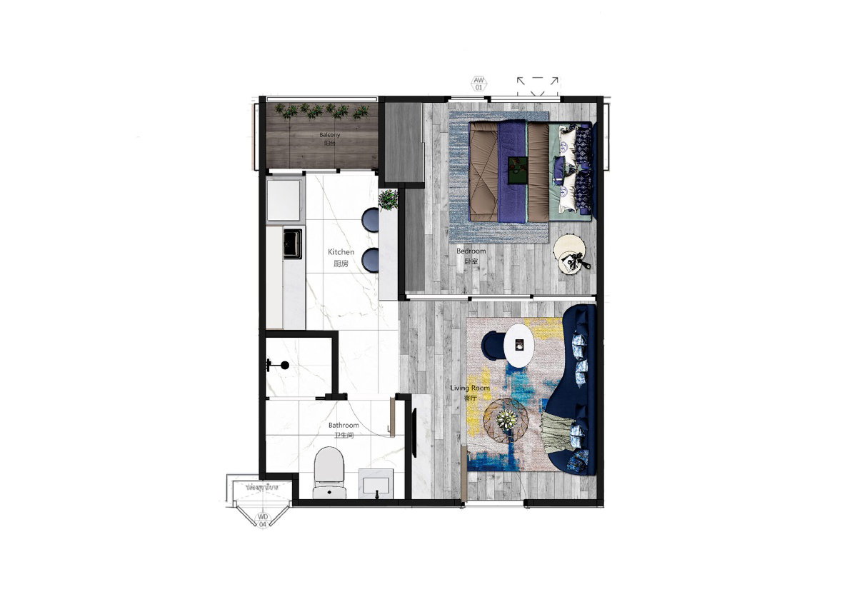รูปภาพ1 Bedroom TYPE A