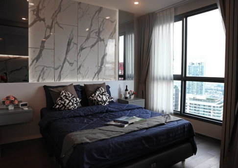 P-116451 — ขายพร้อมผู้เช่า (สัญญาถึงสิ้นปี 69)! Ideo Q Siam - Ratchatewi ชั้น 34 วิวเมืองไม่บัง ราคา 5.49 ล้านบาท โทร 085-592-2897 Line: @easythaihome