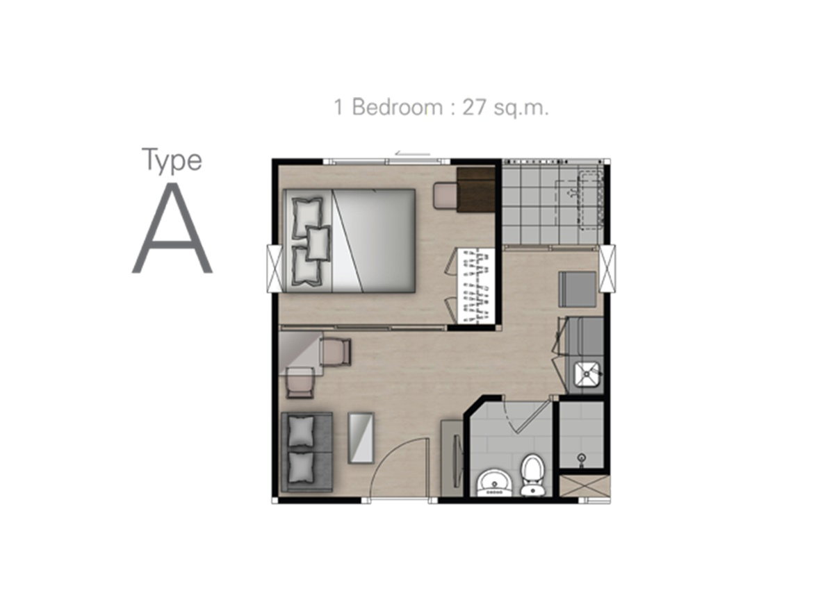 รูปภาพ1 Bedroom TYPE A