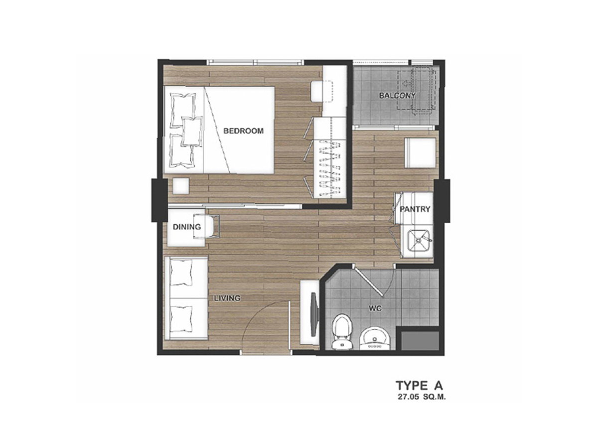 รูปภาพ1 Bedroom TYPE A