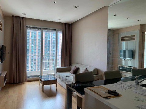 ให้เช่าคอนโด ดิ แอดเดรส อโศก The Address Asoke 46ตรม. 1ห้องนอน, ห้องสวย เฟอร์ครบพร้อมอยู่, Line ID: @ppagent