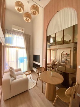 T1393 คอนโดให้เช่า Ideo Rama 9 - Asoke (ไอดีโอ พระราม 9-อโศก) ห้องสวย เฟอร์ครบ มีเครื่องซักผ้า ราคาพิเศษ