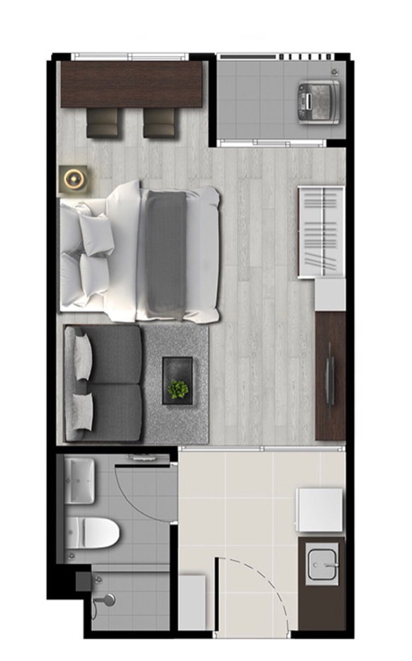รูป พร้อมอยู่!! ดีคอนโด ไฮด์อเวย์ - รังสิต DCONDO Hideaway ชั้น 8 27.5 ตรม. มีเครื่องซักผ้า ใกล้ ม.ธรรมศาสตร์ - รูปที่ 20/20