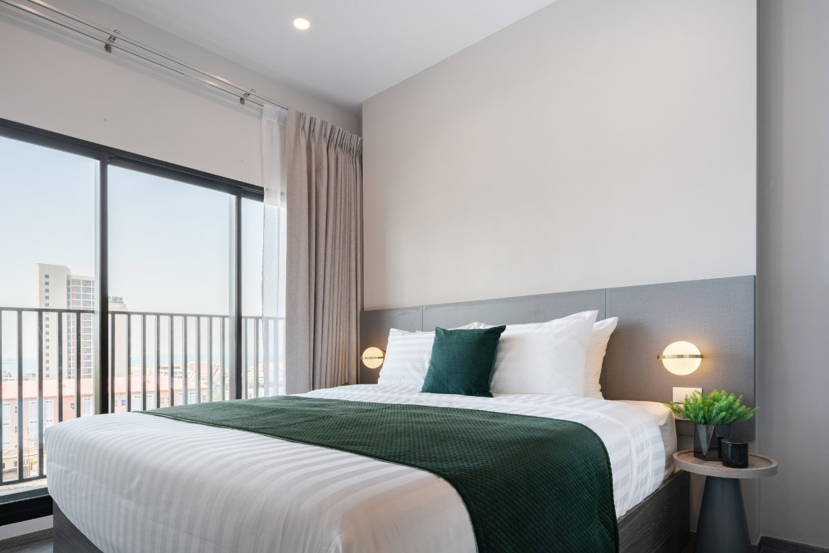✅รับสัญญาระยะสั้น 𝐅𝐫𝐞𝐞 𝐰𝐢𝐟𝐢 ᯤ แฮมป์ตัน ศรีราชา Two Bedroom ห้องสวย แต่งครบ ✅ 
