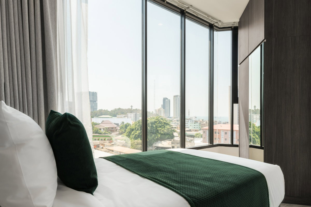 รูป ✅รับสัญญาระยะสั้น 𝐅𝐫𝐞𝐞 𝐰𝐢𝐟𝐢 ᯤ แฮมป์ตัน ศรีราชา Two Bedroom ห้องสวย แต่งครบ ✅ - รูปที่ 9/19