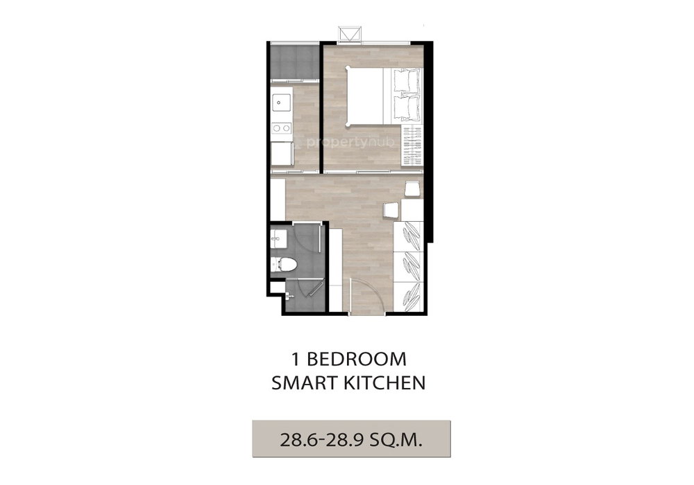 1 Bedroom Smart Closet floor plan