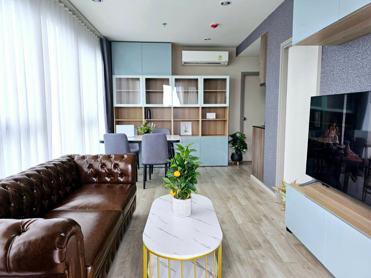 รูป ให้เช่าคอนโดหรู 2 ห้องนอน IDEO Mobi สุขุมวิท Eastpoint ชั้นสูง วิว 180 องศา แต่งสวยครบ - รูปที่ 4/23