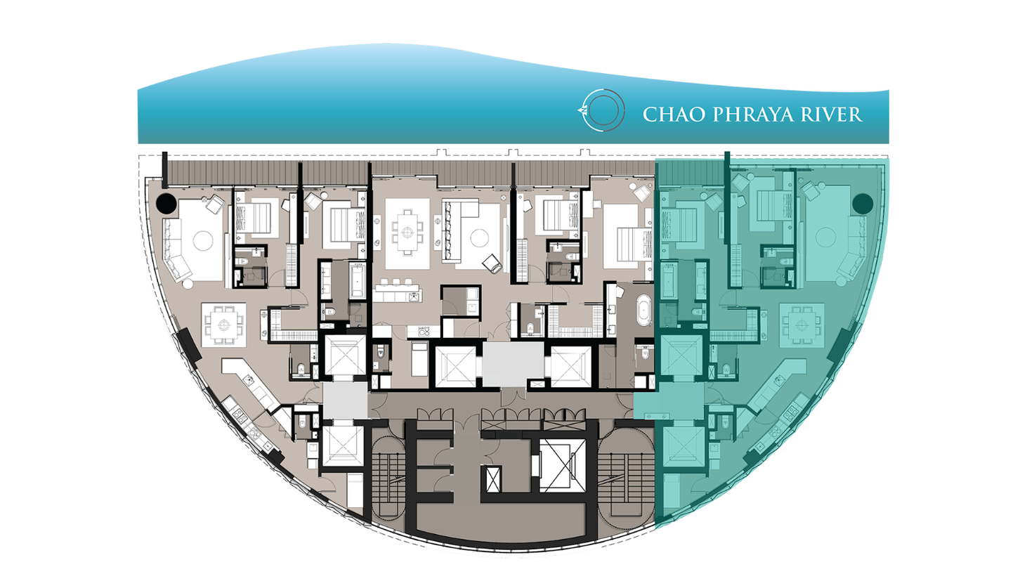 picture Banyan Tree Residences Riverside Bangkok 2 bedrooms, for sale - 2/7