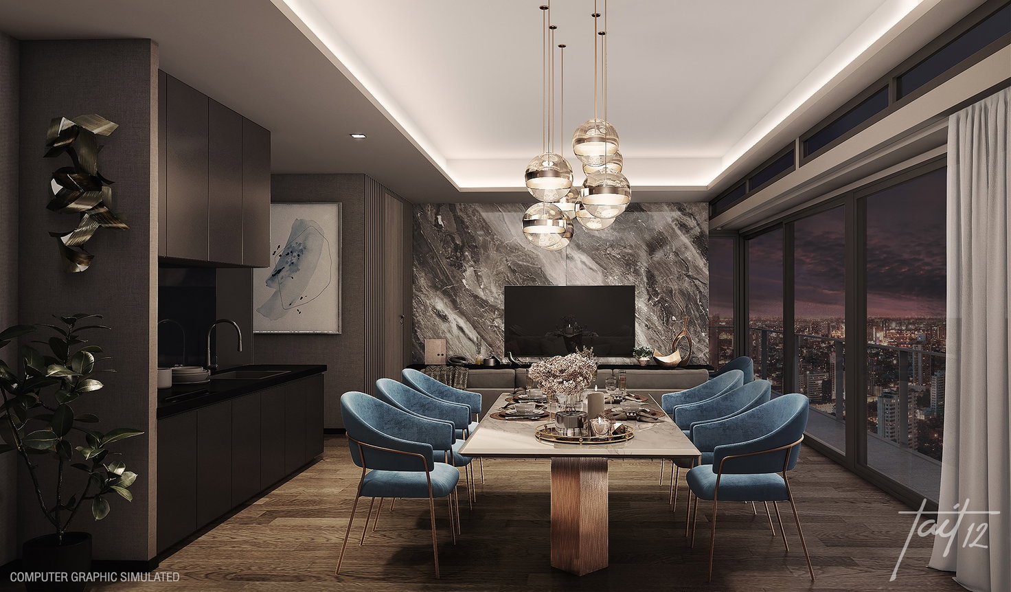 รูป Tait Sathorn 12 2 bedrooms, for sale - รูปที่ 3/9