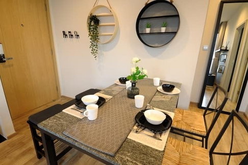 For rent The Line จตุจักร-หมอชิต ห้องตกแต่งสวยมาก 2นอน2น้ำ เฟอร์ครบ พร้อมเข้าอยู่ LH-RW002950