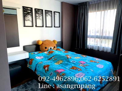 คอนโดให้เช่า : The Harmonest condo บางแสน ชั้น 6 ตึก B วิวสระว่ายน้ำสวยมาก Tel 092-496-2896, 062-625-2891 (Line: asangrupang ) เจ้าของ
