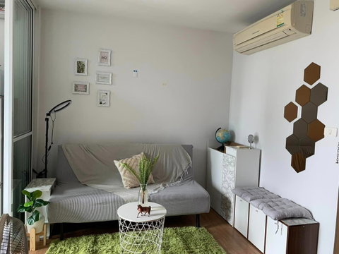 ห้องว่างพร้อม The Base Sukhumvit 77 1B1B LineID : @Habitant (มี@ ข้างหน้า)
