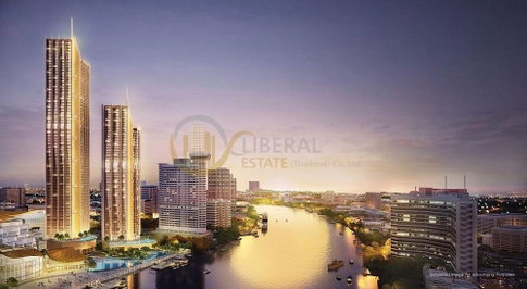 LTH1389 - Magnolias Waterfront Residence FOR SALEย 2 bedrooms 2 bathrooms 112.05 Sq.M. BTS Saphan Taksin station ONLYย 31,200,000 THB