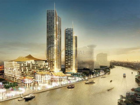 LTH1387 - Magnolias Waterfront Residence FOR SALEย  3 bedrooms 3 bathrooms 217.59 Sq.M. BTS Saphan Taksin station ONLYย  78,850,000 THB