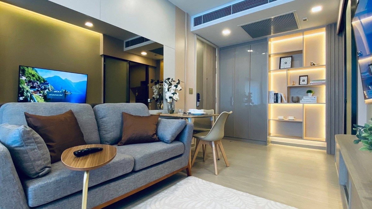 รูป For rent One9Five Asoke-Rama9 ห้องสวย เฟอร์และเครื่องใช้ไฟฟ้าครบ LH-RW3285 - รูปที่ 5/8