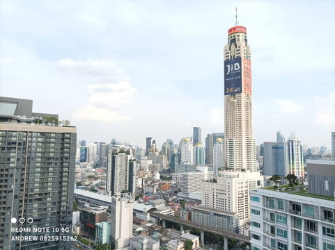 For Rent XT PhayaThai Spacious 42 Sqm 1 Bed 35 flr beautiful Baiyoke and city view near Phayathai Airport Rail Link and Phayathai BTS