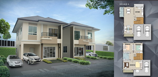 รูปภาพบ้านแฝด Village A