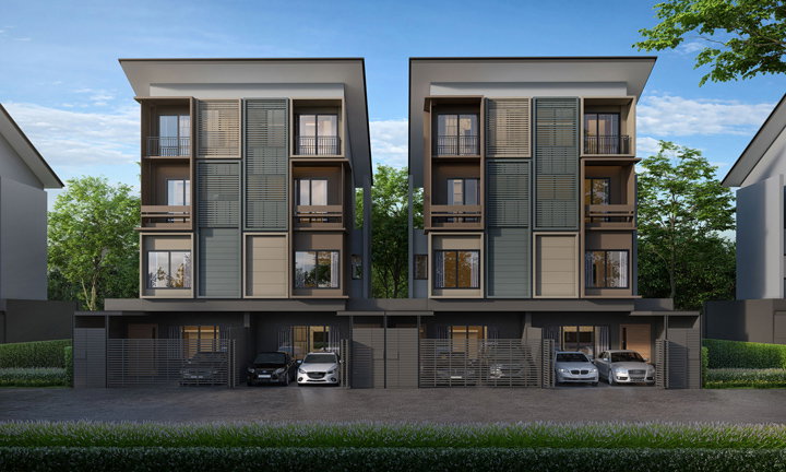 รูปภาพทาวน์โฮม 3.5 ชั้น