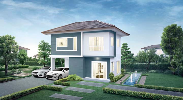 รูปภาพบ้านรุ่นใหม่ล่าสุด 2 ชั้น