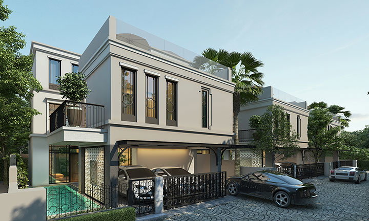 รูปภาพบ้านเดี่ยวหลังใหญ่ 3 ชั้น