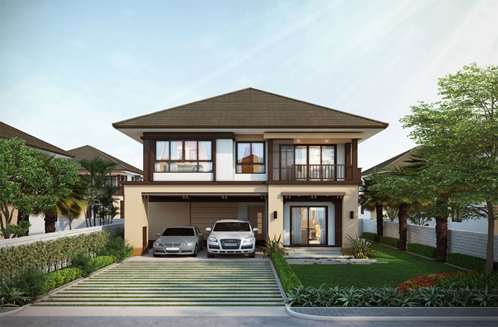 รูปภาพบ้านเดี่ยว 2 ชั้น