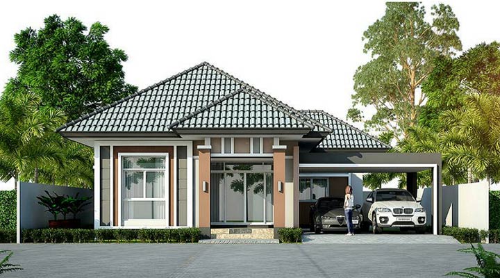 รูปภาพบ้านเดี่ยวชั้นเดียว