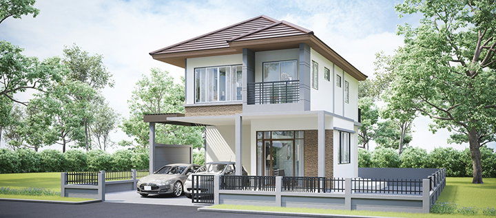 รูปภาพบ้านเดี่ยว 2 ชั้น