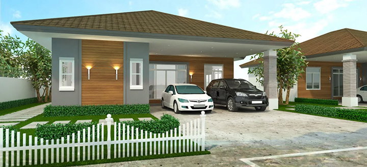 รูปภาพบ้านเดี่ยวชั้นเดียว