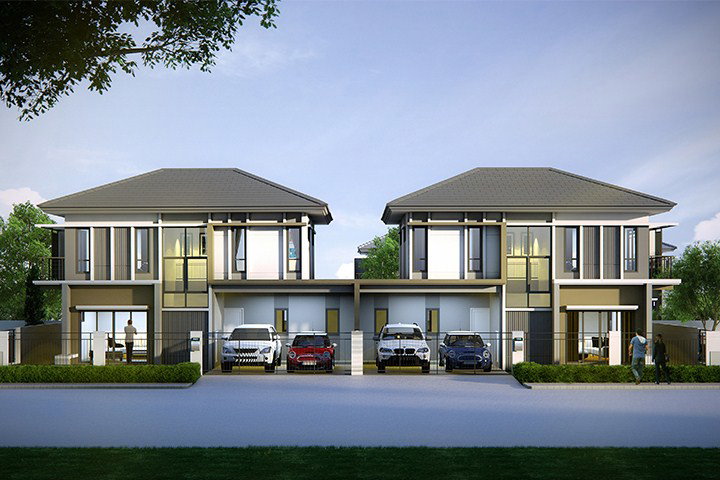 รูปภาพบ้านแฝด 2 ชั้น