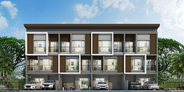 รูปภาพทาวน์โฮม 3 ชั้น (B)