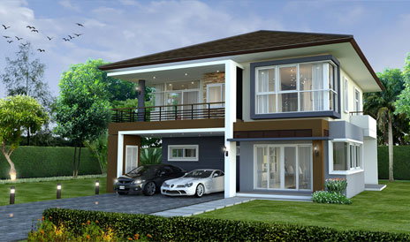 รูปภาพบ้านเดี่ยว 2 ชั้น