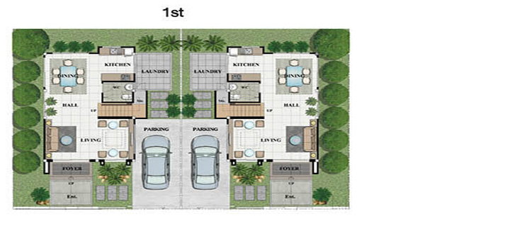 รูปภาพบ้านแฝด2ชั้น