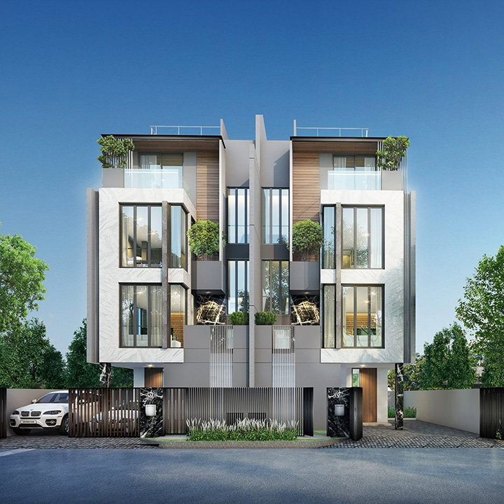 รูปภาพบ้านแฝด 3.5 ชั้น