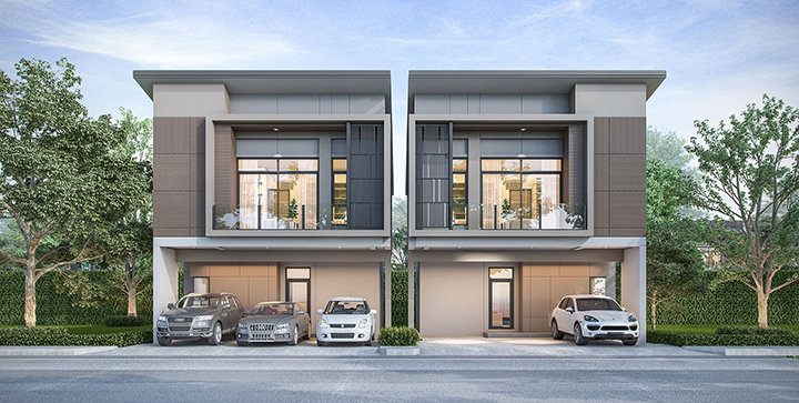 รูปภาพบ้านแฝด 2 ชั้น