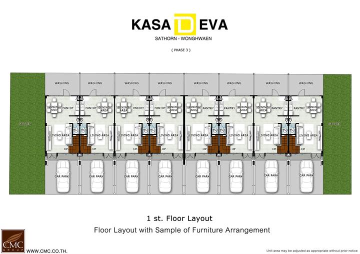 รูปภาพทาวน์โฮม 3.5 ชั้น